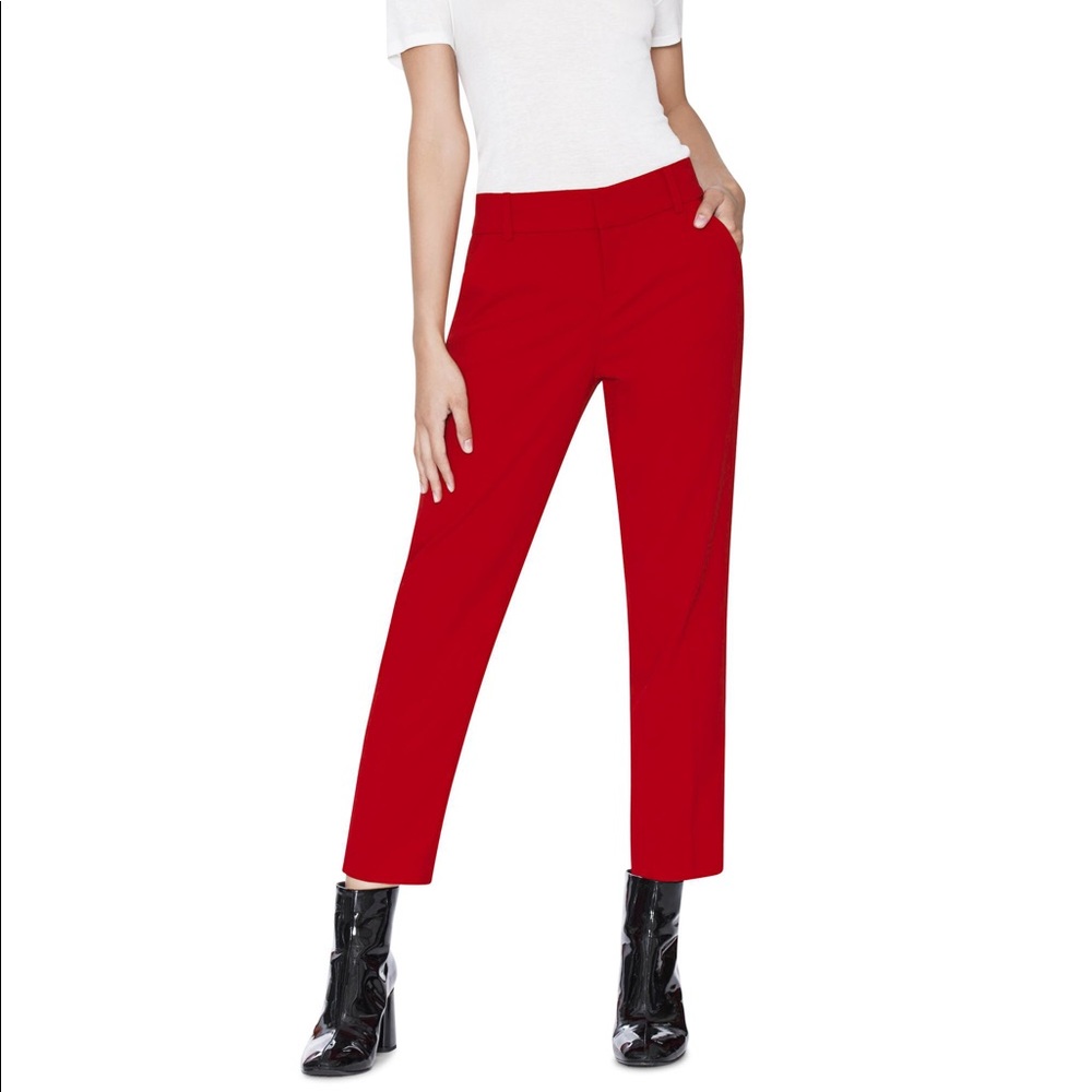 Alice + Olivia Red Trouser